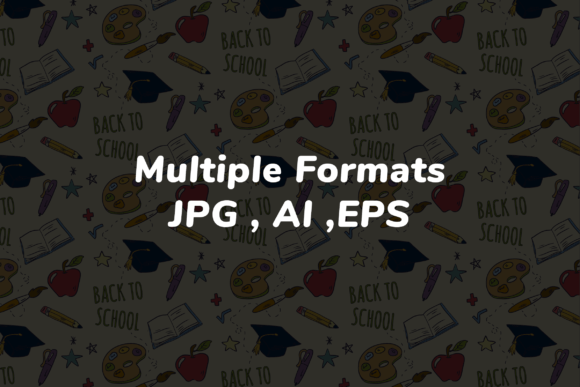 Back School Seamless Pattern S1 Back