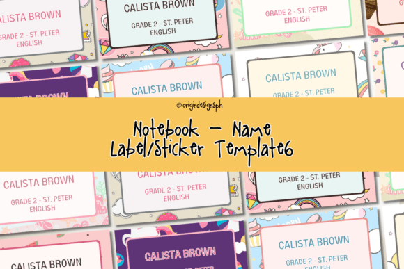 Back-to-School Made Effortless: Editable Notebook Name Label Stickers for Organized, Aesthetic Learning