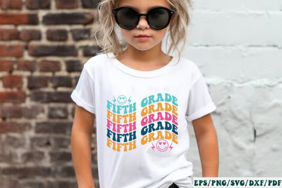 Fifth Grade Retro SVG