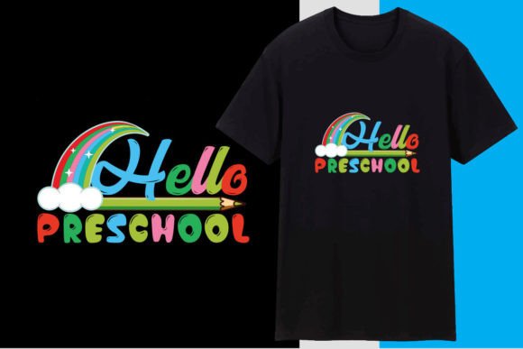 Hello Preschool T Shirt Design: A Professional Vector Resource for Educators, Creators, and Print-on-Demand Entrepreneurs