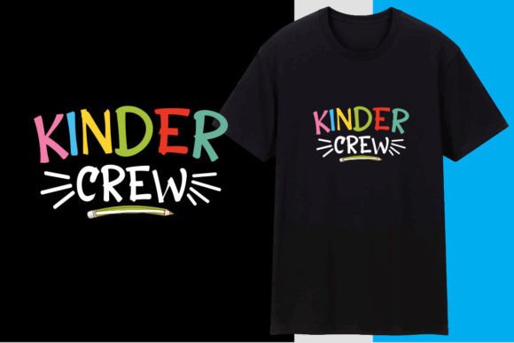 Kinder Crew School T Shirt Design