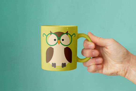Owl with Glasses SVG