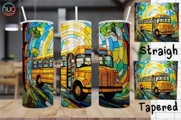 School Bus Driver Stained Glass Tumbler Designs: Digital Tools for Thoughtful, On-Brand Gifting
