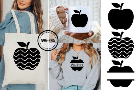 Teacher Monogram SVG Apple Clipart: Smart, Versatile Design Assets for Back-to-School Crafts
