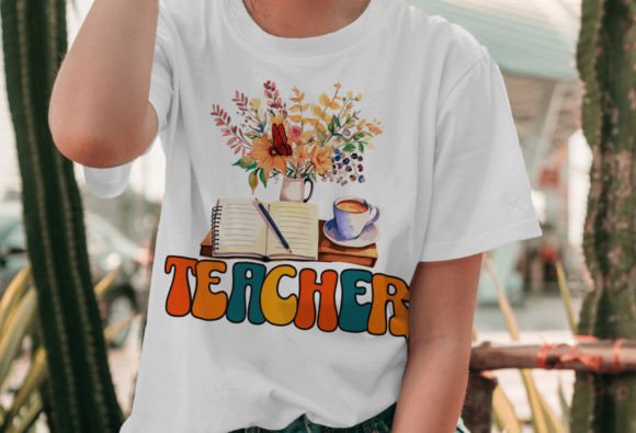 Teacher PNG, Retro Teacher Png Sublimati